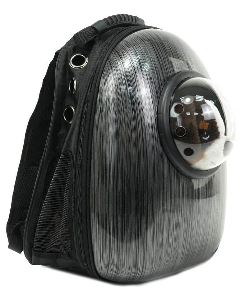 Рюкзак для переноски домашних питомцев CosmoPet CP-87 с иллюминатором 42х31х20 см Black (3_06380) - фото 2 Рюкзак для переноски домашних питомцев CosmoPet CP-87 с иллюминатором 42х31х20 см Black (3_06380) - фото 2