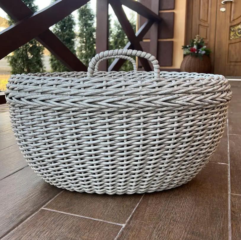 Корзина плетеная круглая 30 л (27709693)