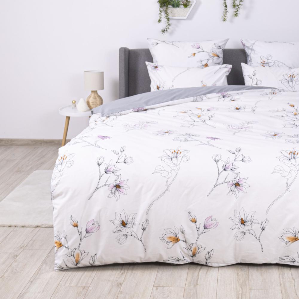 Комплект постельного белья ТЕП Happy Sleep цветение евро 200х220 см наволочки 2x50х70 см Белый (18814)