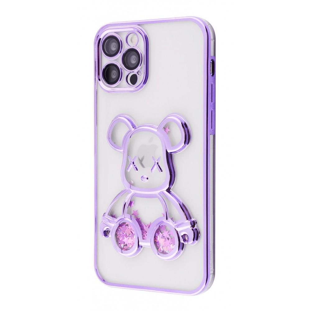 Чехол с дизайном Shining Bear Case iPhone 12 Pro dark purple