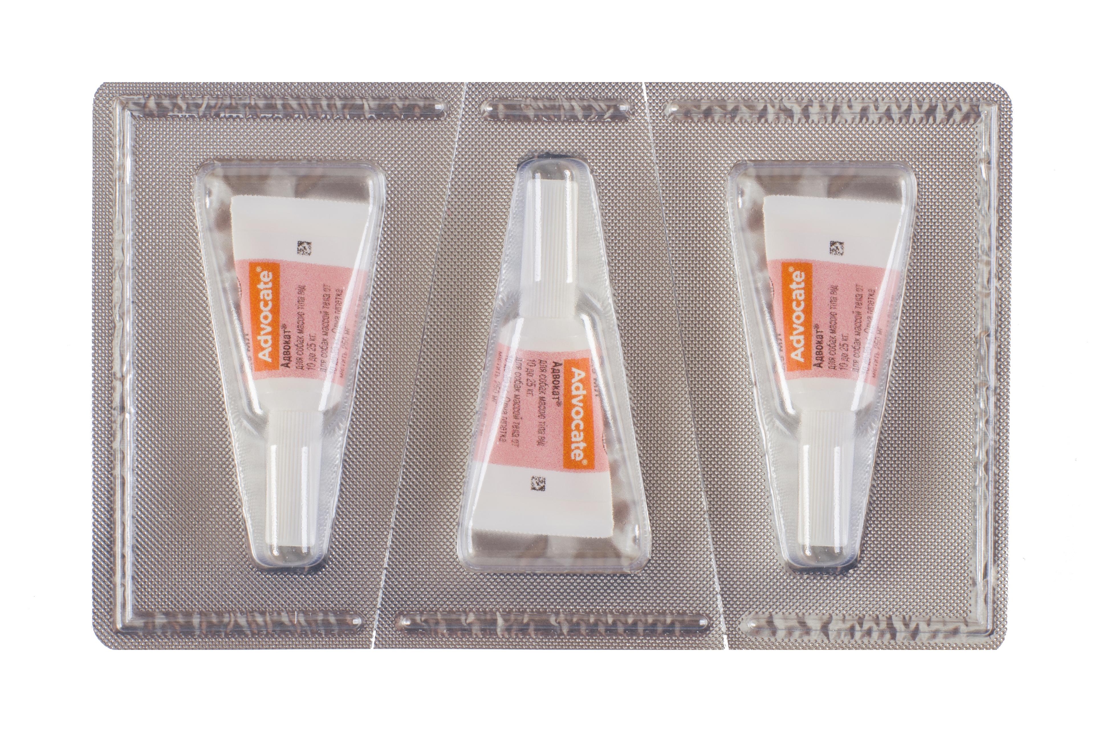 Капли Bayer Адвокат от заражений эндо и экто паразитами для собак 10-25 кг 3 пипетки (4007221037415) - фото 4 Капли Bayer Адвокат от заражений эндо и экто паразитами для собак 10-25 кг 3 пипетки (4007221037415) - фото 4