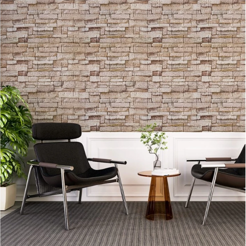 3D-панель декоративна самоклеюча під цеглу 700x770x3 мм Піщаник (BPN3-045) - фото 4 3D-панель декоративна самоклеюча під цеглу 700x770x3 мм Піщаник (BPN3-045) - фото 4