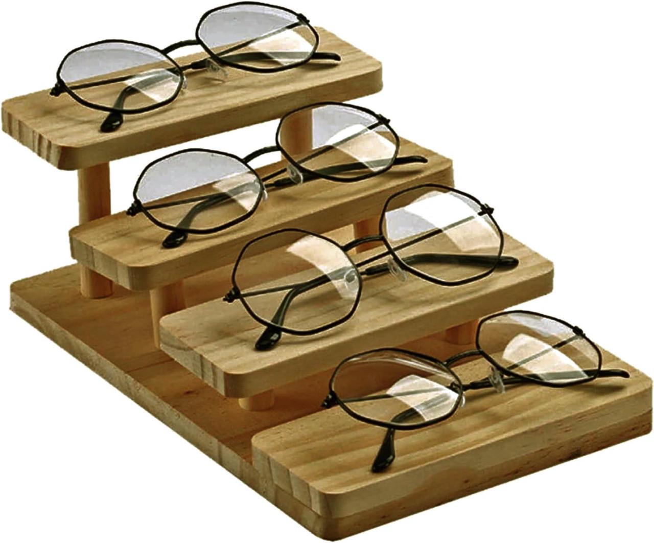 Органайзер для окулярів з дерева Кведа 4 Сієна (ОЧК-402205)