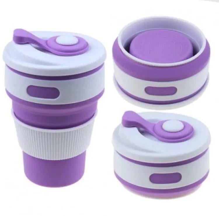 Чашка силиконовая SILICON MAGIC CUP с герметичной крышкой и поильником Фиолетовый (7194) - фото 3 Чашка силиконовая SILICON MAGIC CUP с герметичной крышкой и поильником Фиолетовый (7194) - фото 3