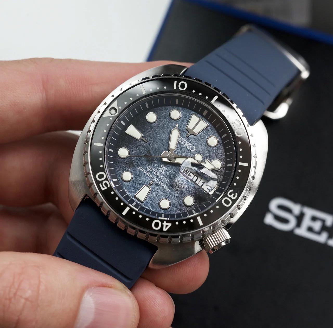 Наручные часы мужские Seiko SRPF77J1 Prospex Turtle (1444762730) - фото 4 Наручные часы мужские Seiko SRPF77J1 Prospex Turtle (1444762730) - фото 4