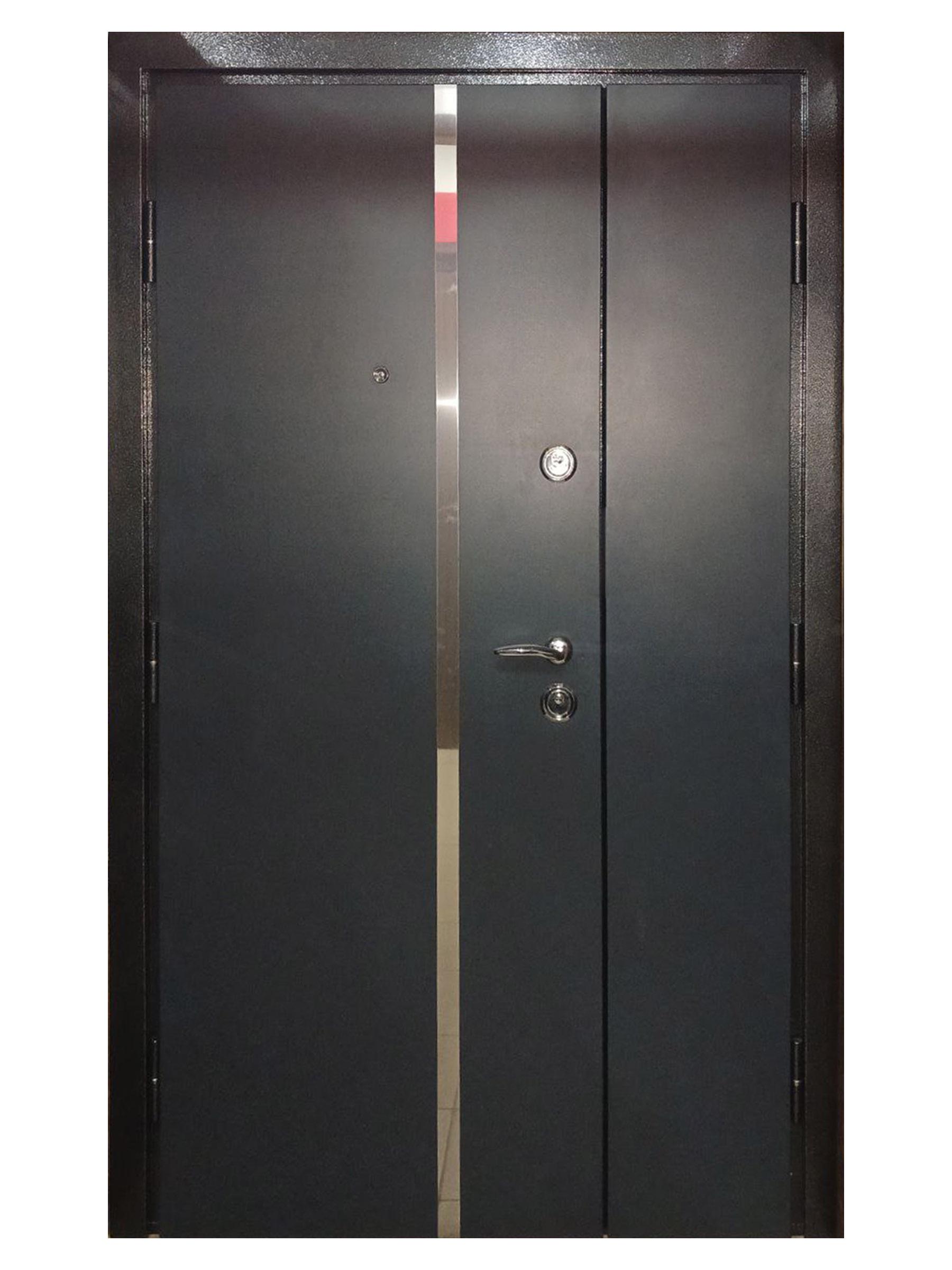 Двері вхідні Максимум NPL15 2040х1200 мм Антрацит (12500483)