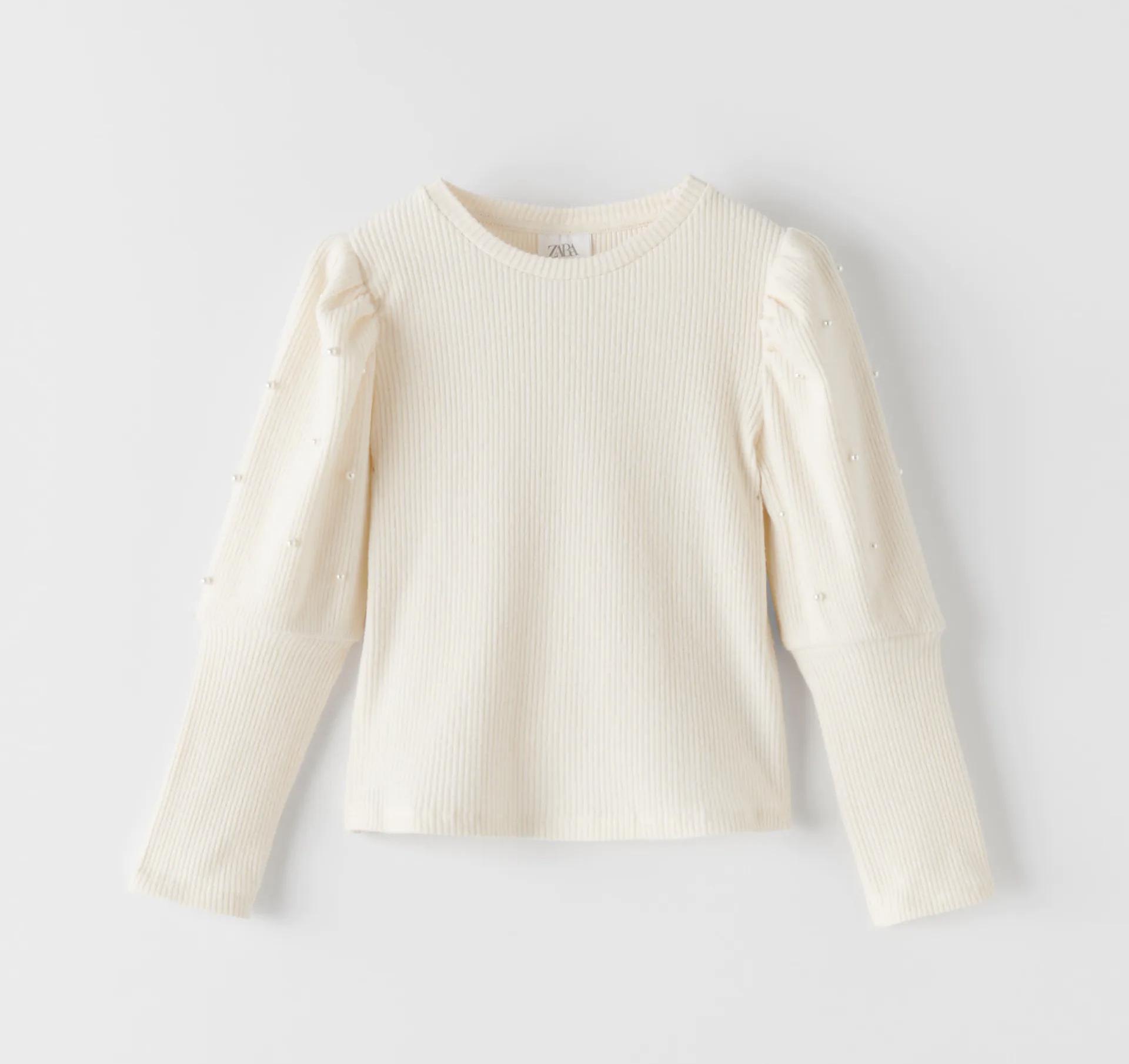 Кофта в рубчик для девочки Zara 134 см Beige (0219715251) Кофта в рубчик для девочки Zara 134 см Beige (0219715251)