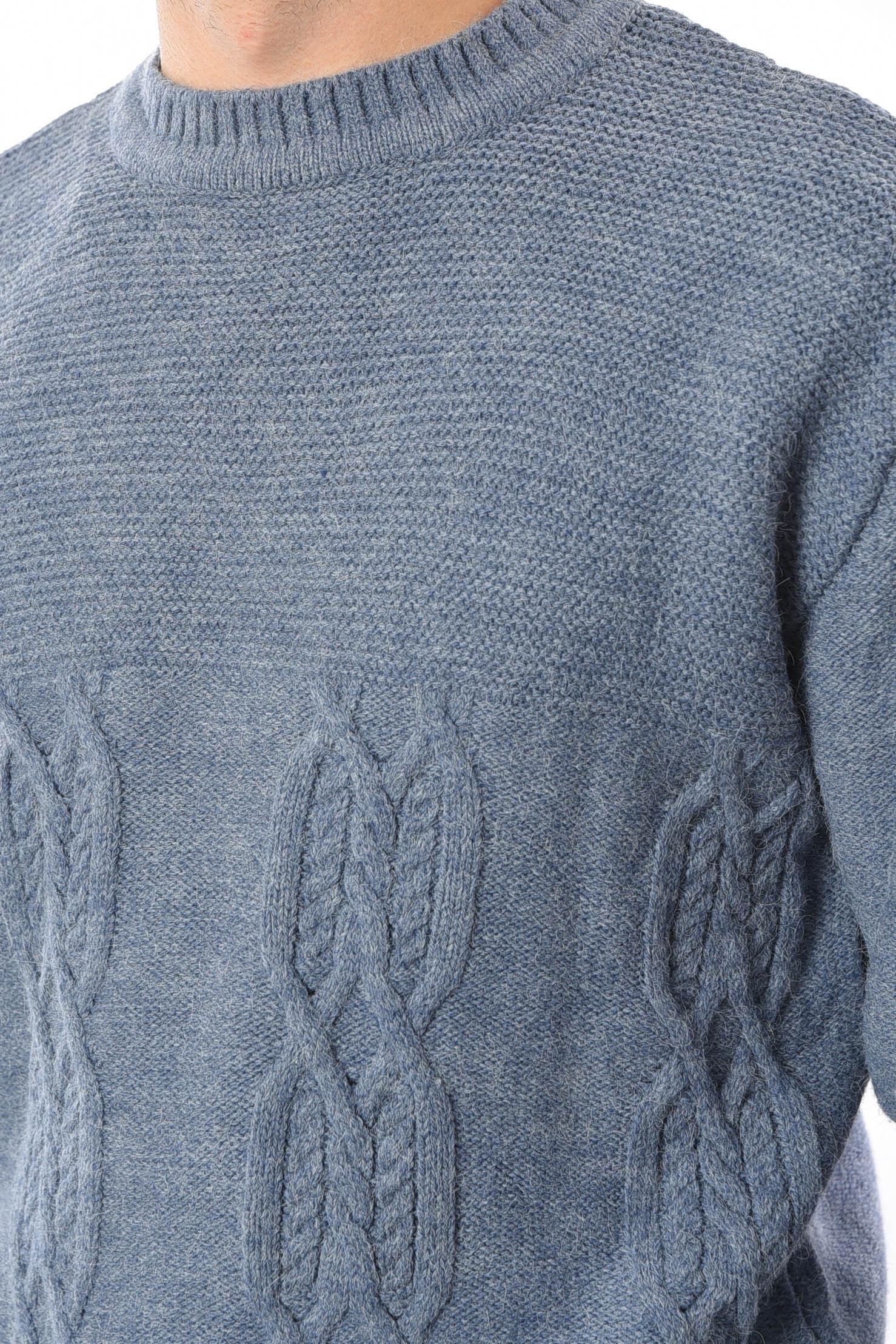 Светр чоловічий однотонний S Синій (193384) - фото 4 Светр чоловічий однотонний S Синій (193384) - фото 4