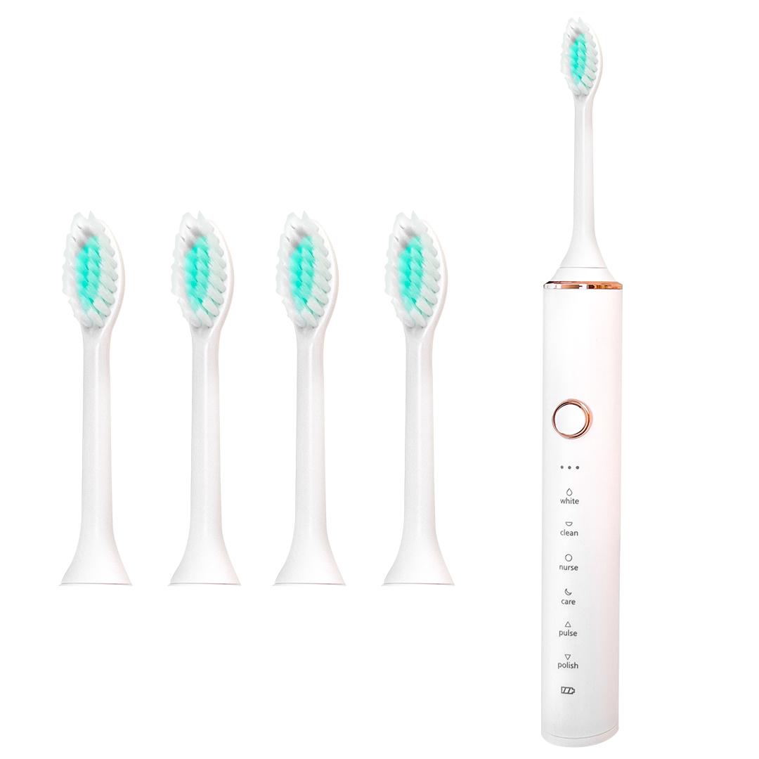 Звуковая электрическая зубная щетка SHINE SC612 5 насадок White