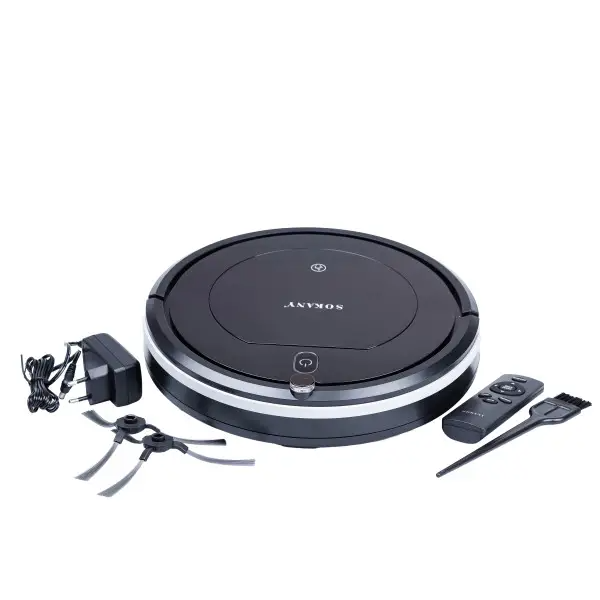 Робот-пылесос Sokany SK-13017 с пультом ДУ Черный - фото 8