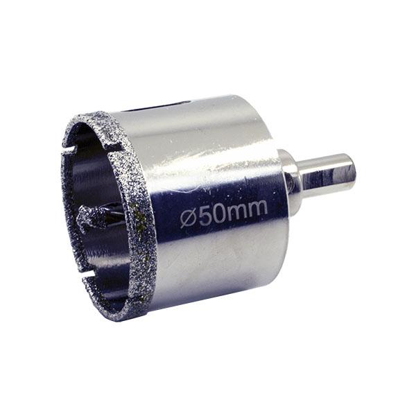 Коронка алмазная по керамограниту/стеклу/керамике с направляющим сверлом Ø 50 мм (504-050) - фото 1 Коронка алмазная по керамограниту/стеклу/керамике с направляющим сверлом Ø 50 мм (504-050) - фото 1