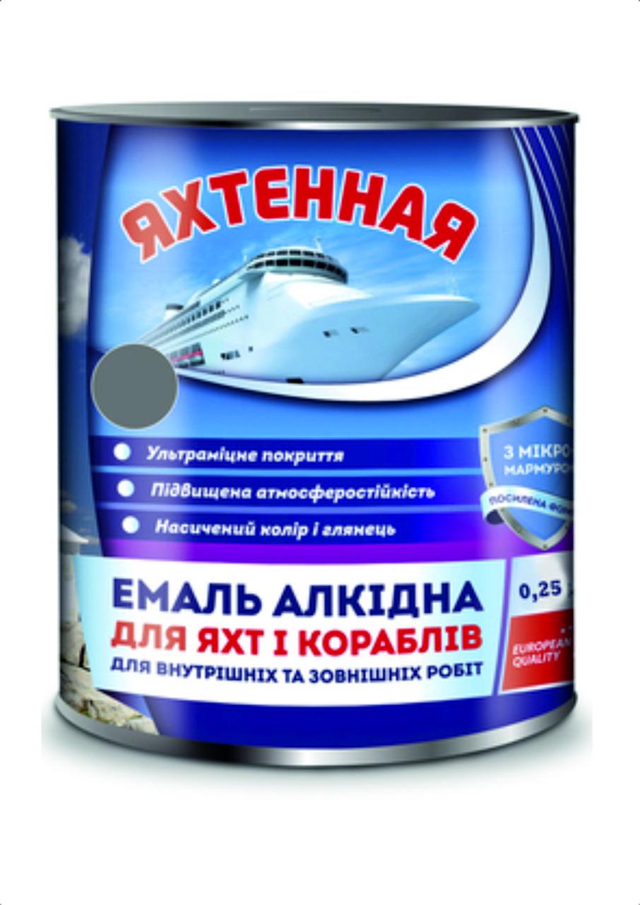 Эмаль алкидная ПФ-167 Яхтенная 0,9 кг Темно-серый (28715932) - фото 1
