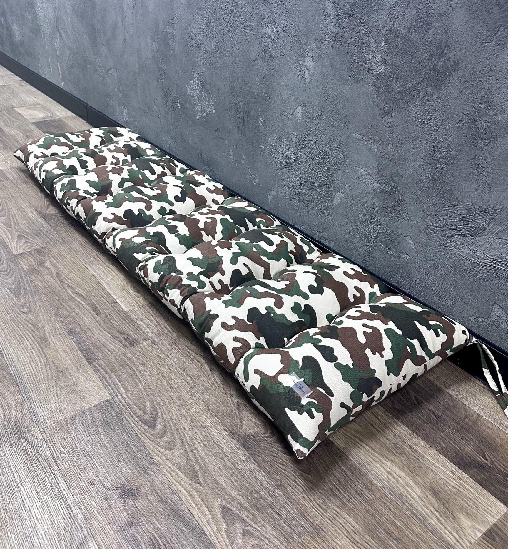 Подушка Comfort Home Camo на подоконник/каркасы/поддоны/садовая мебель 150х50 см