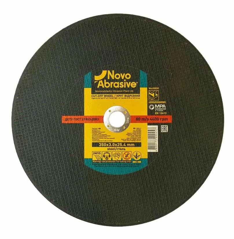 Отрезной диск NovoAbrasive WM35030 по металлу 350х3х25,4 мм (21553)