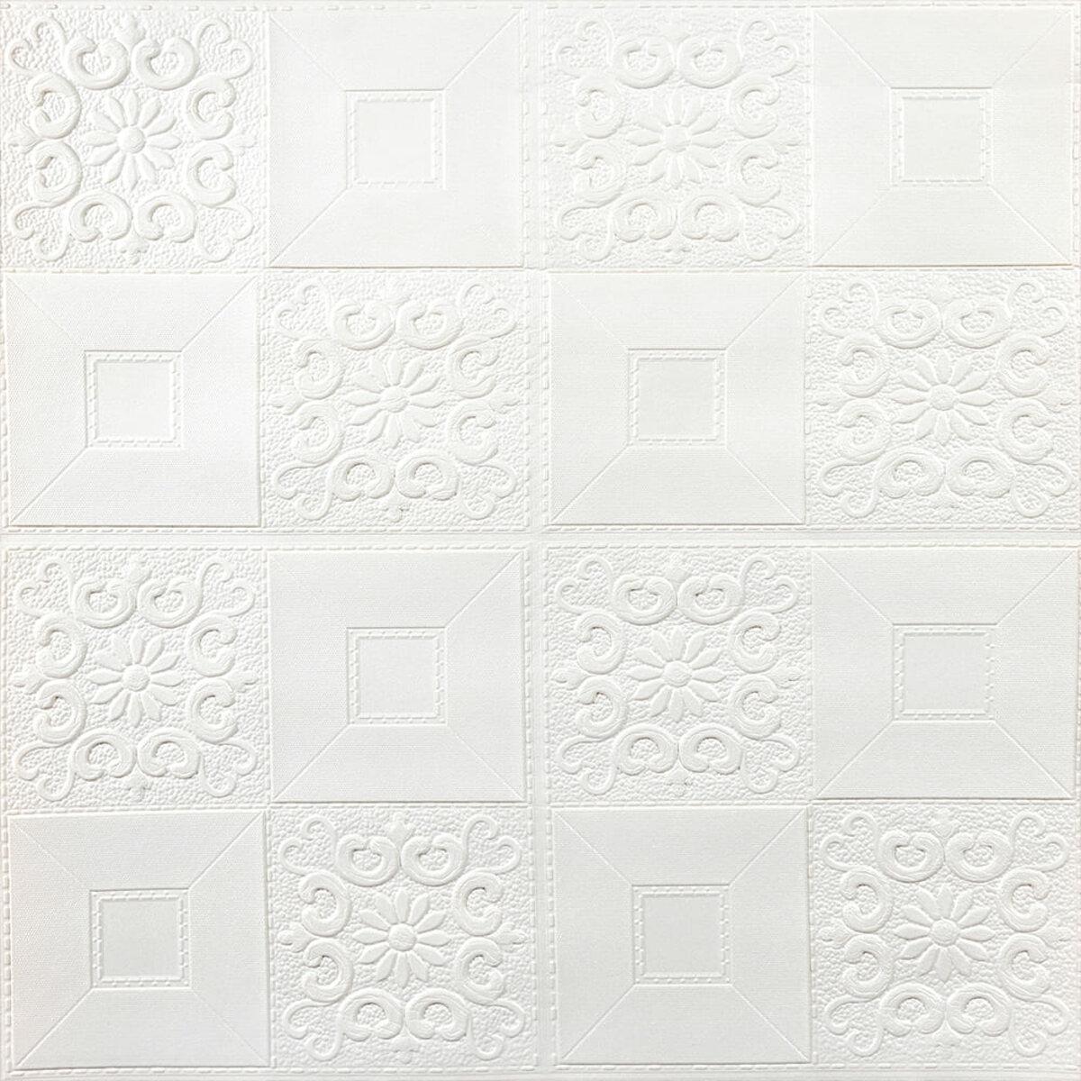 3D-панель самоклеющаяся декоративная настенно-потолочная фигуры 700х700х5 мм (SW-00000006)