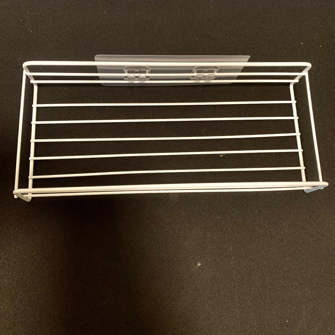 Полка прямая навесная металлическая для ванной комнаты 27 см Белый (23864207) - фото 3 Полка прямая навесная металлическая для ванной комнаты 27 см Белый (23864207) - фото 3