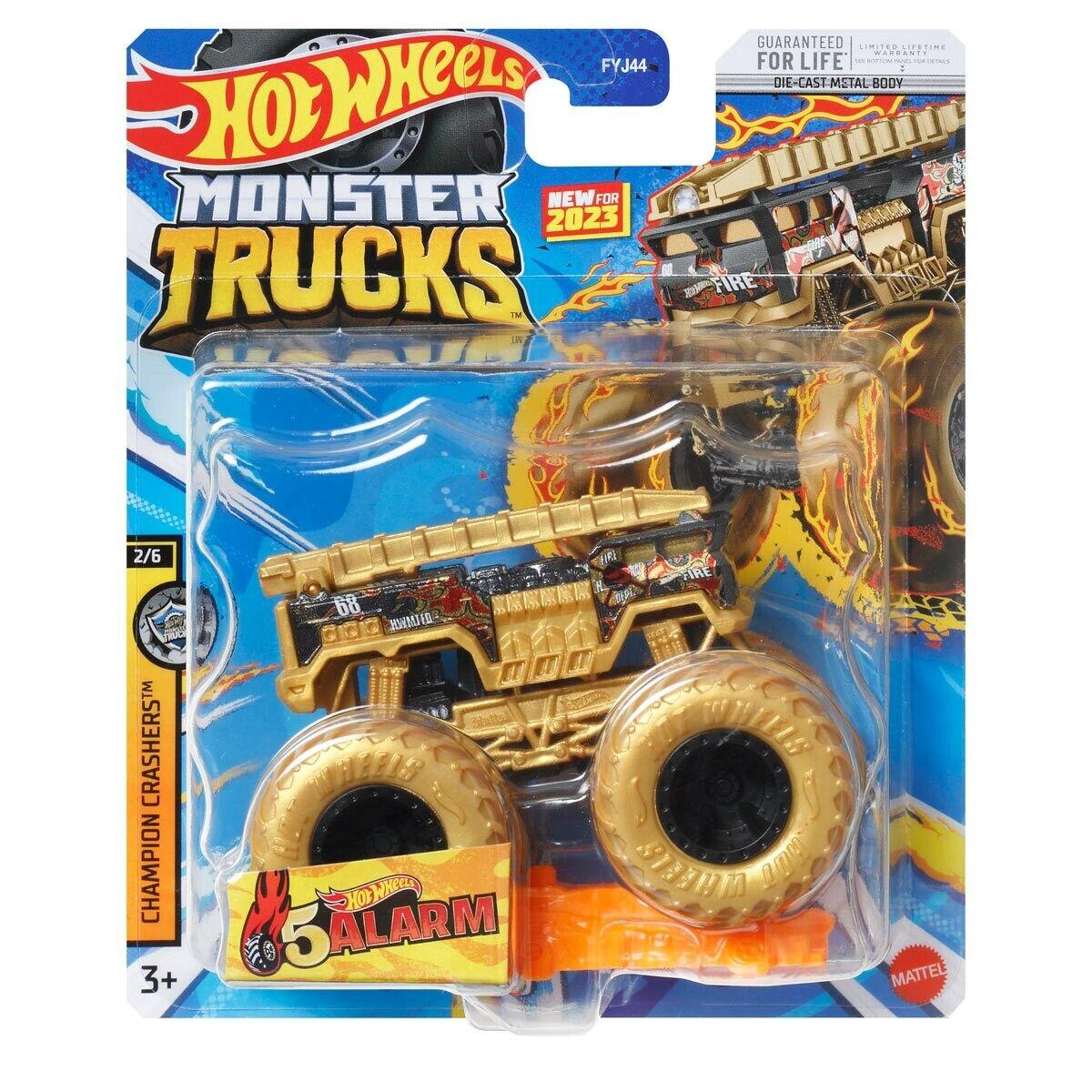 Машинка-внедорожник Hot Wheels Monster truck 5 Alarm 2023 Champion Crashers 2/6 1:64 (12948196)