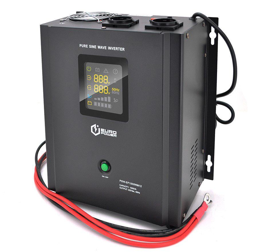 Джерело безперебійного живлення Europower PSW-EPWM12 з правильною синусоїдою 1000VA 700W АКБ 12В заряд 10/20А (59112) - фото 1 Джерело безперебійного живлення Europower PSW-EPWM12 з правильною синусоїдою 1000VA 700W АКБ 12В заряд 10/20А (59112) - фото 1