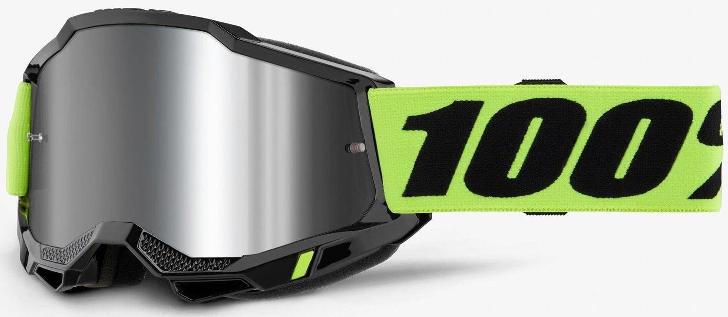 Мотоокуляри 100% ACCURI 2 Goggle Neon Yellow/Mirror Silver Lens (34609)