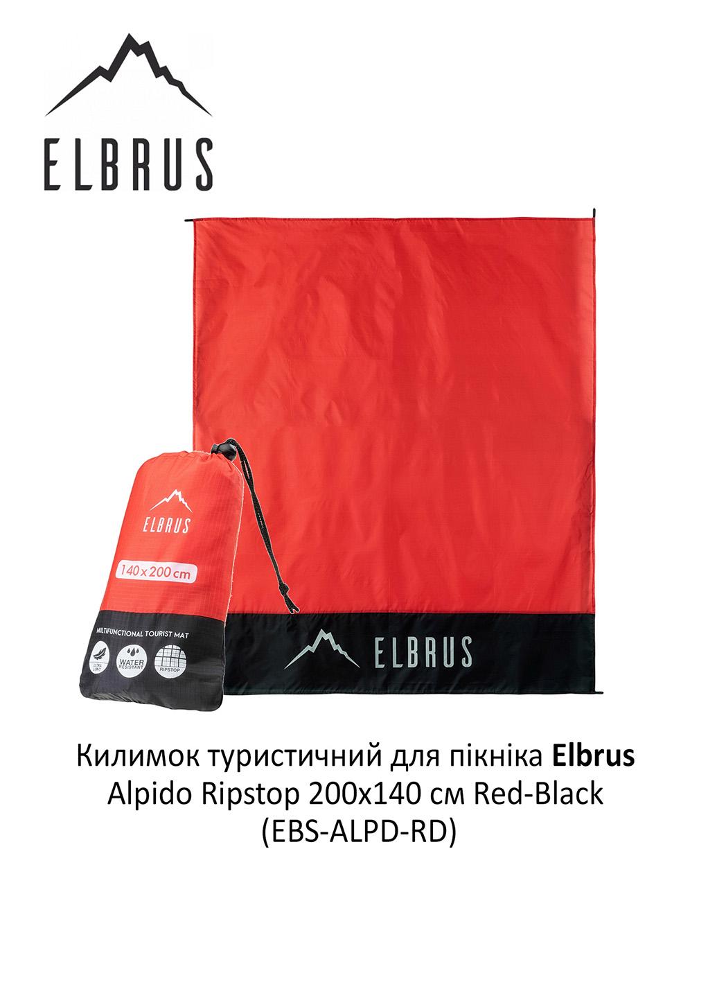 Килимок туристичний Elbrus Alpido Ripstop 200x140 cм Red/Black (EBS-ALPD-RD) - фото 4