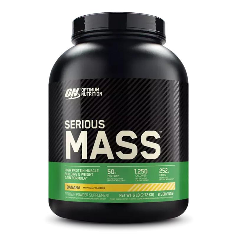 Гейнер высокоуглеводный Optimum Nutrition Serious Mass Банан 2,7 кг (00017-01) - фото 1