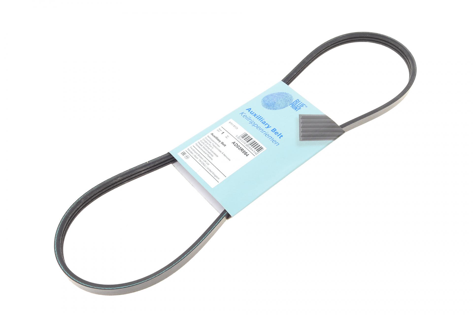 Ремень генератора BLUE PRINT для Smart 0.6/0.7i/0.8cdi/Nissan Almera 1.5-1.8 00- (AD03R854)