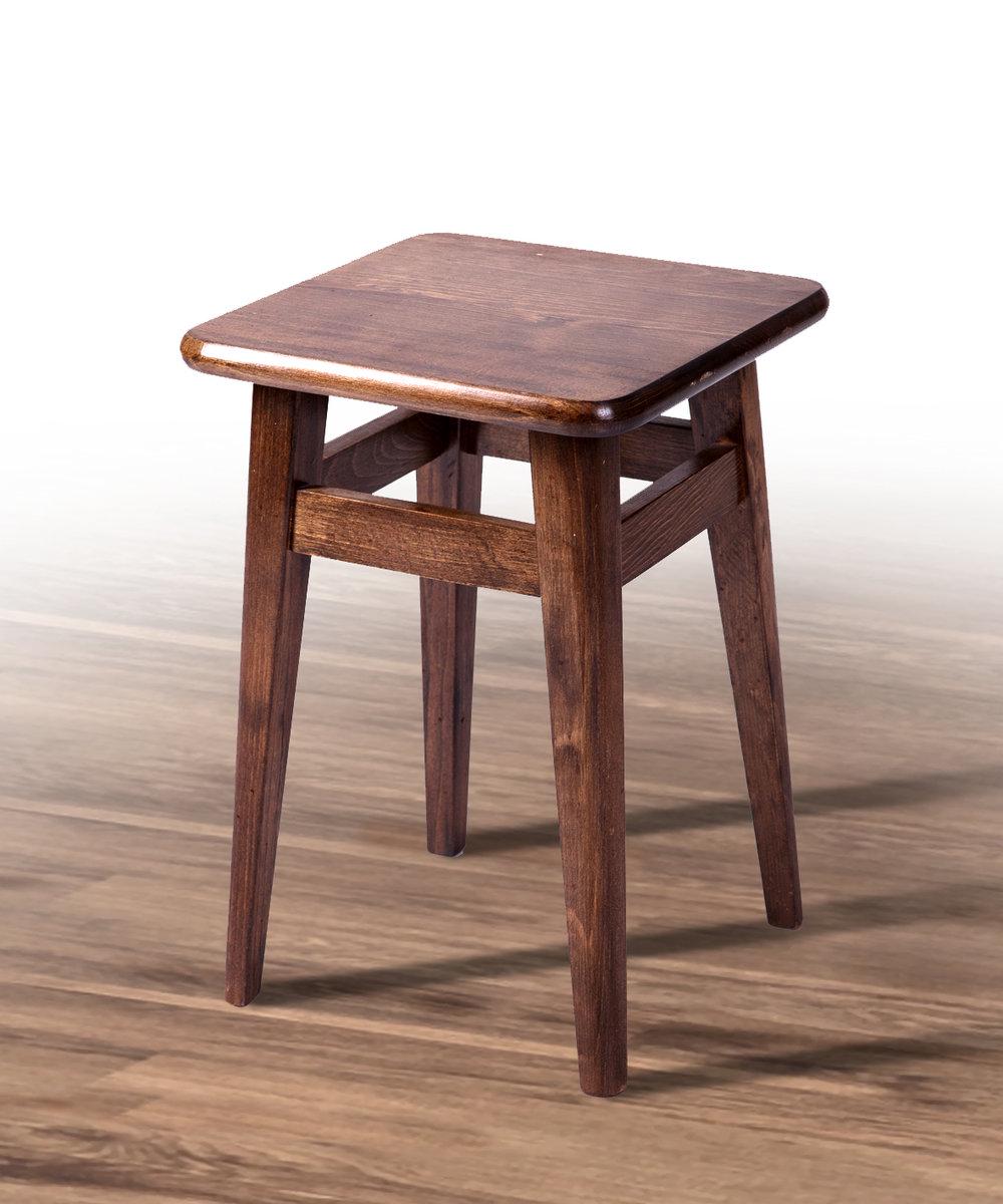 Табурет обідній Мікс Меблі Ніжка пряма Горіх темний - фото 1 Табурет обідній Мікс Меблі Ніжка пряма Горіх темний - фото 1