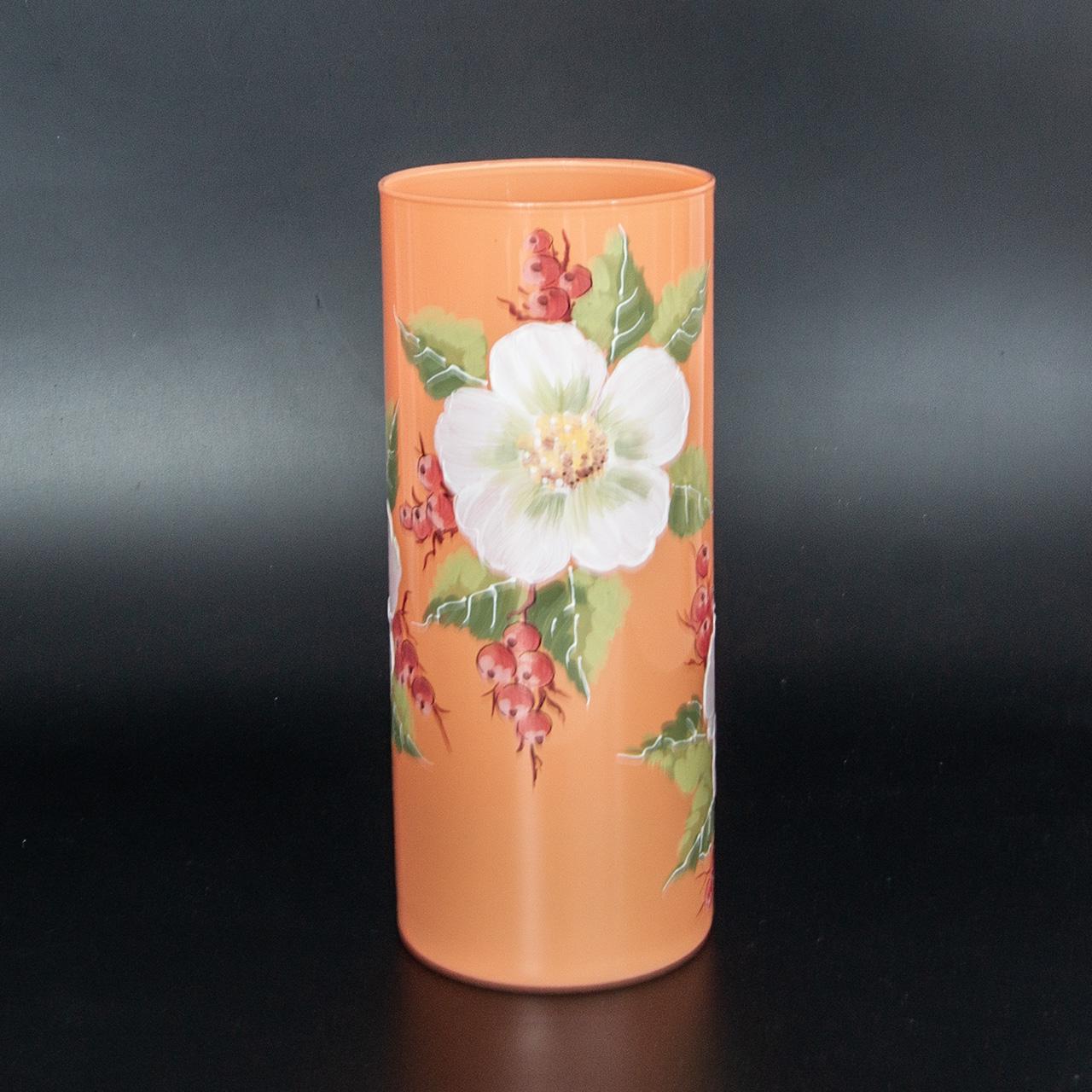 Ваза стеклянная VB Burnelli ручная роспись H 26,5 см D 11 см (24021-2504) - фото 4