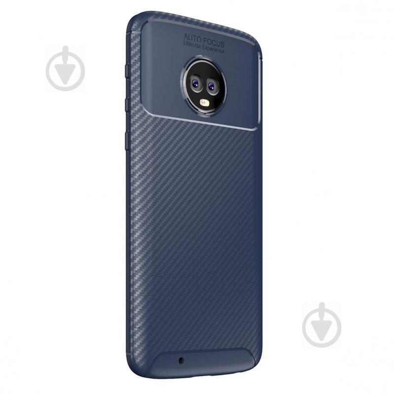 Чохол Carbon Case Motorola G6 Синій (hub_XnkW78630) - фото 2