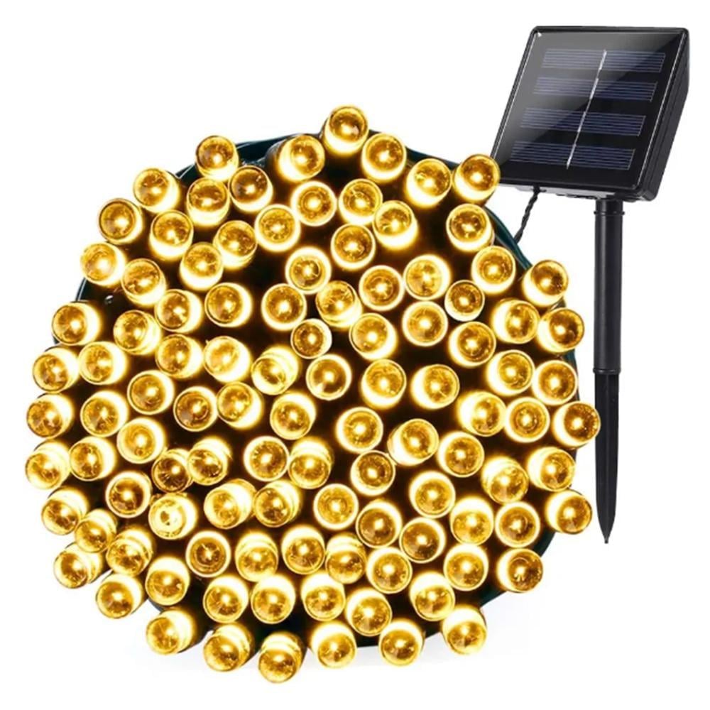 Гирлянда уличная светодиодная на солнечной батарее 20 м 200 LED Теплый белый Гирлянда уличная светодиодная на солнечной батарее 20 м 200 LED Теплый белый