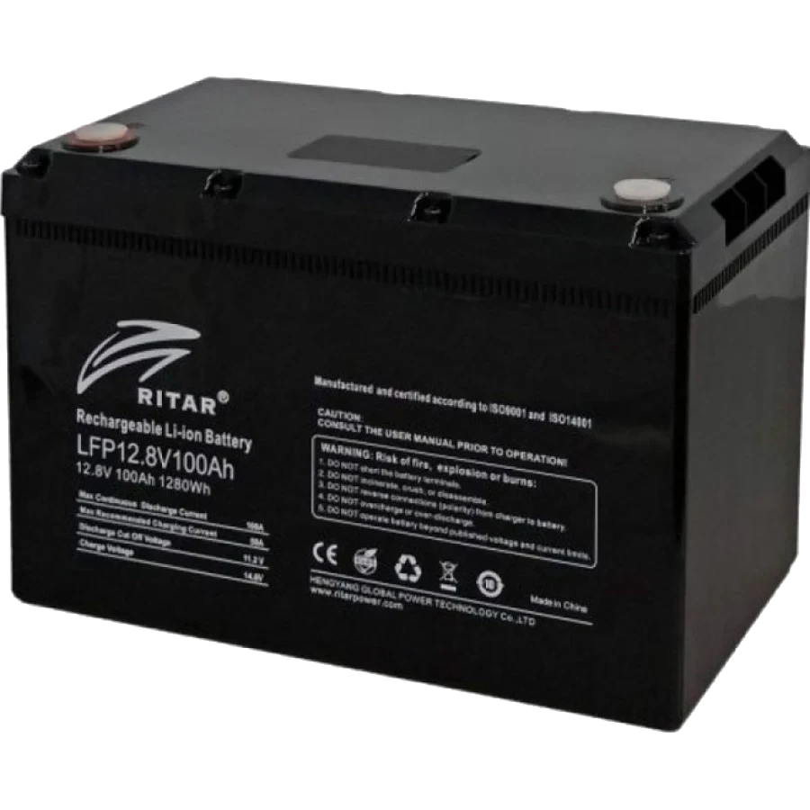 Батарея акумуляторна Ritar LFP12.8V100AHG24 (2999649667)