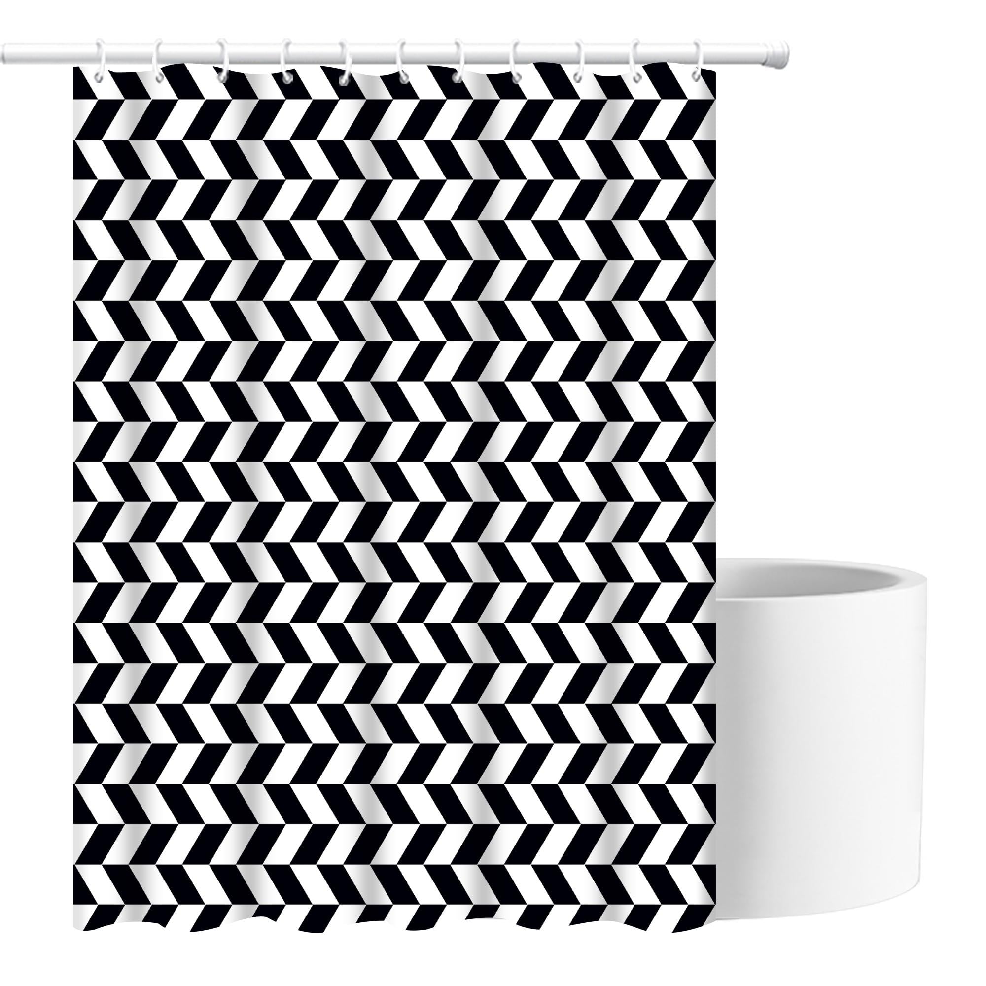 Шторка для ванної та душу з кільцями Bathlux 60270 водовідштовхувальна 180x180 см