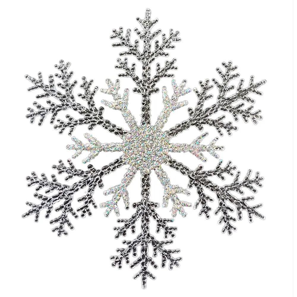 Снежинка для елки 26 см Оливковый (TY-5-R-192)