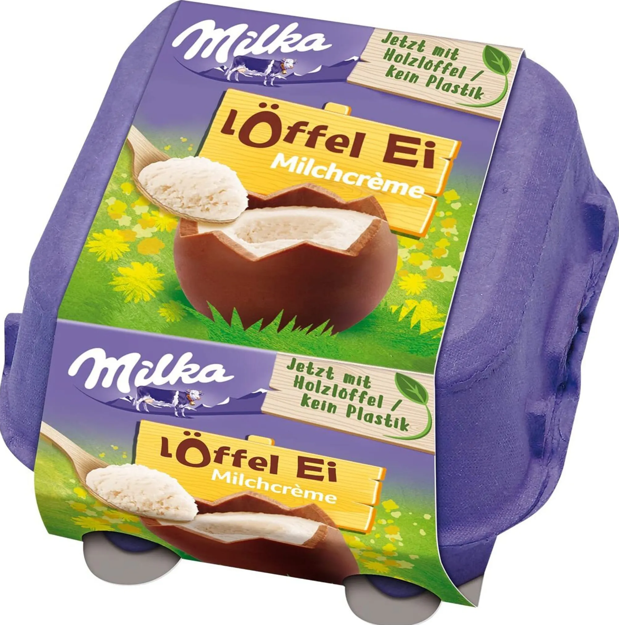 Набір шоколадних яєць Milka Löffel Ei Milchcreme Alpenmilch Schokolade gefüllt 136 г (2569948656) Набір шоколадних яєць Milka Löffel Ei Milchcreme Alpenmilch Schokolade gefüllt 136 г (2569948656)