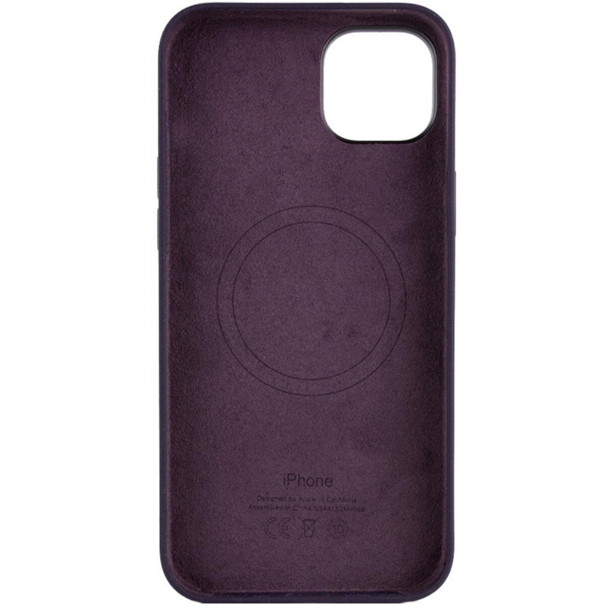 Протиударний чохол Silicone Full Case AAA MagSafe IC для Apple iPhone 14 Elderberry - фото 2