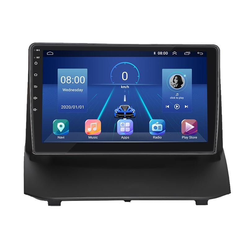 Штатная магнитола Lesko для Ford Fiesta Mk6 2008-2013 экран 9" 4/32Gb 4G Wi-Fi GPS Top