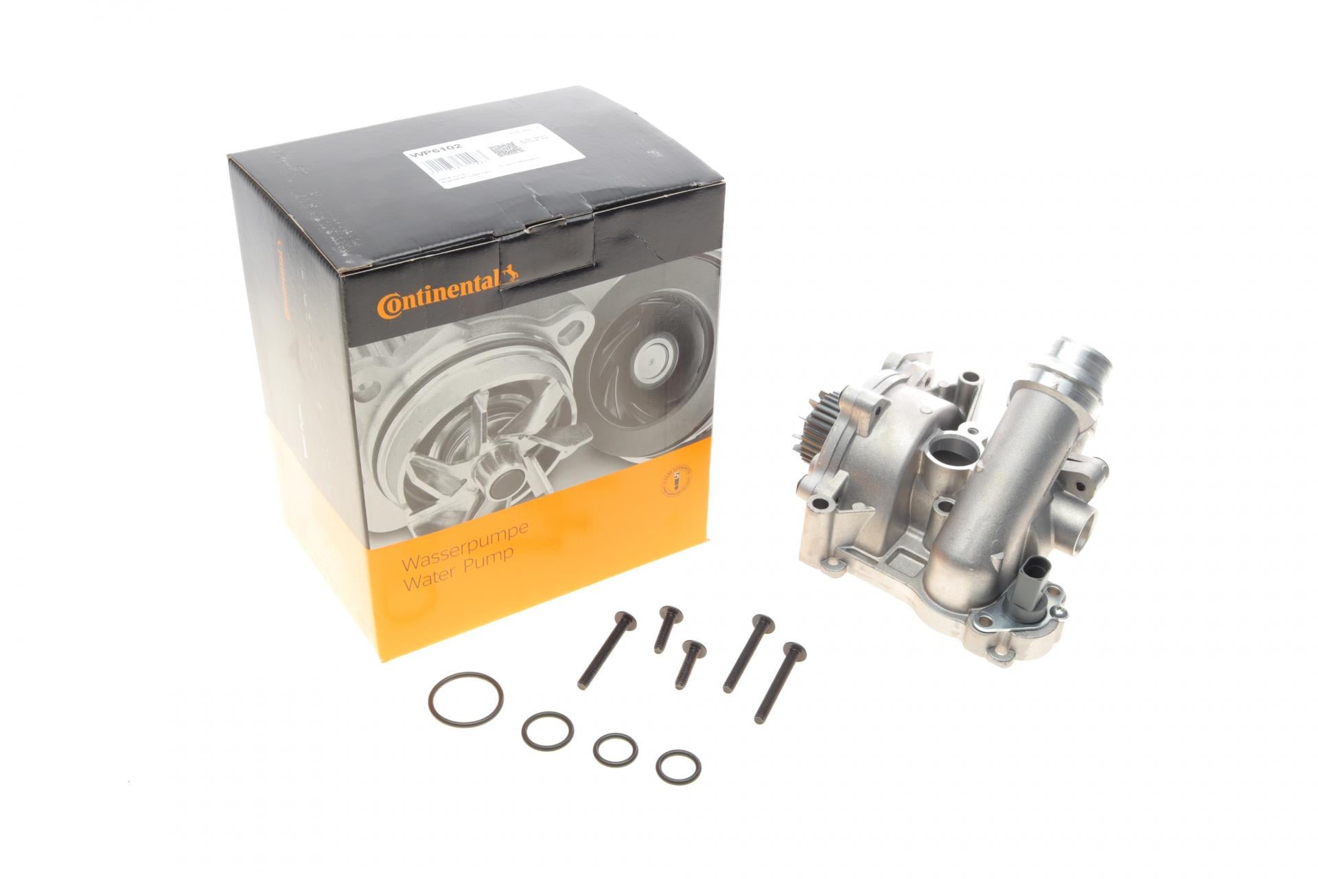 Водяна помпа Continental Audi A3-A8/Skoda Octavia 1.8TSI/2.0RS/VW Golf V/VI 2.0TSI 06- з датчиком t та термостатом (WP6102)
