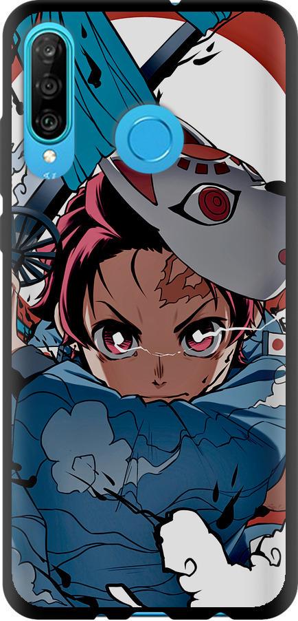 Чехол на Huawei P30 Lite Танджиро Камадо (5574b-1651-42517) Чехол на Huawei P30 Lite Танджиро Камадо (5574b-1651-42517)