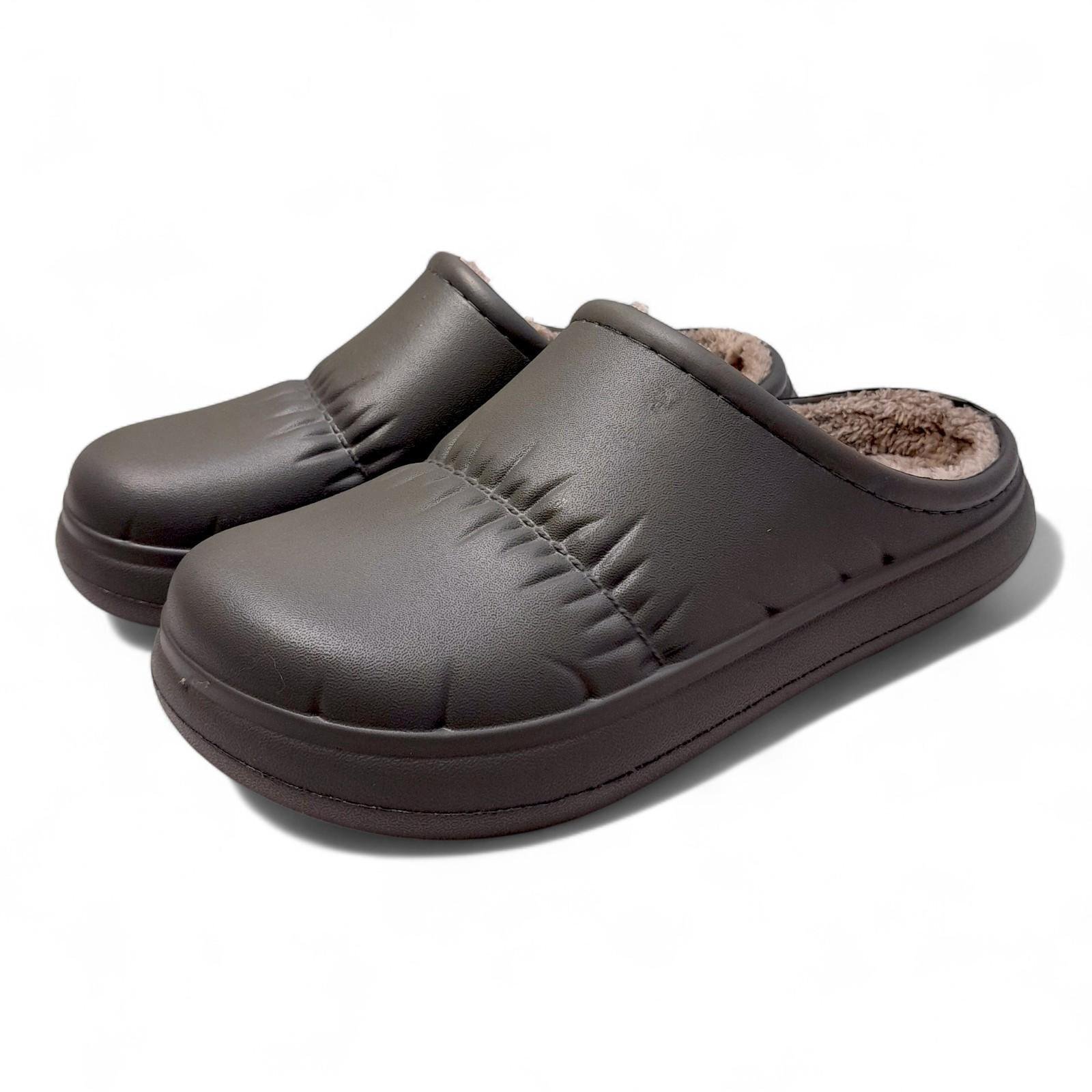 Сабо женские утепленные Krok р. 36 23 см Серый (2798398777) - фото 2