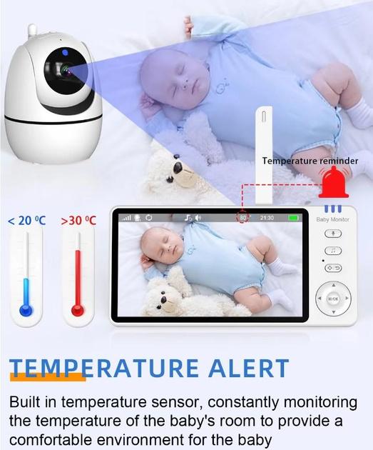 Відеоняня LCD монітором та гнучке кріплення/датчиком звуку з USB 5" (ABM501) - фото 12