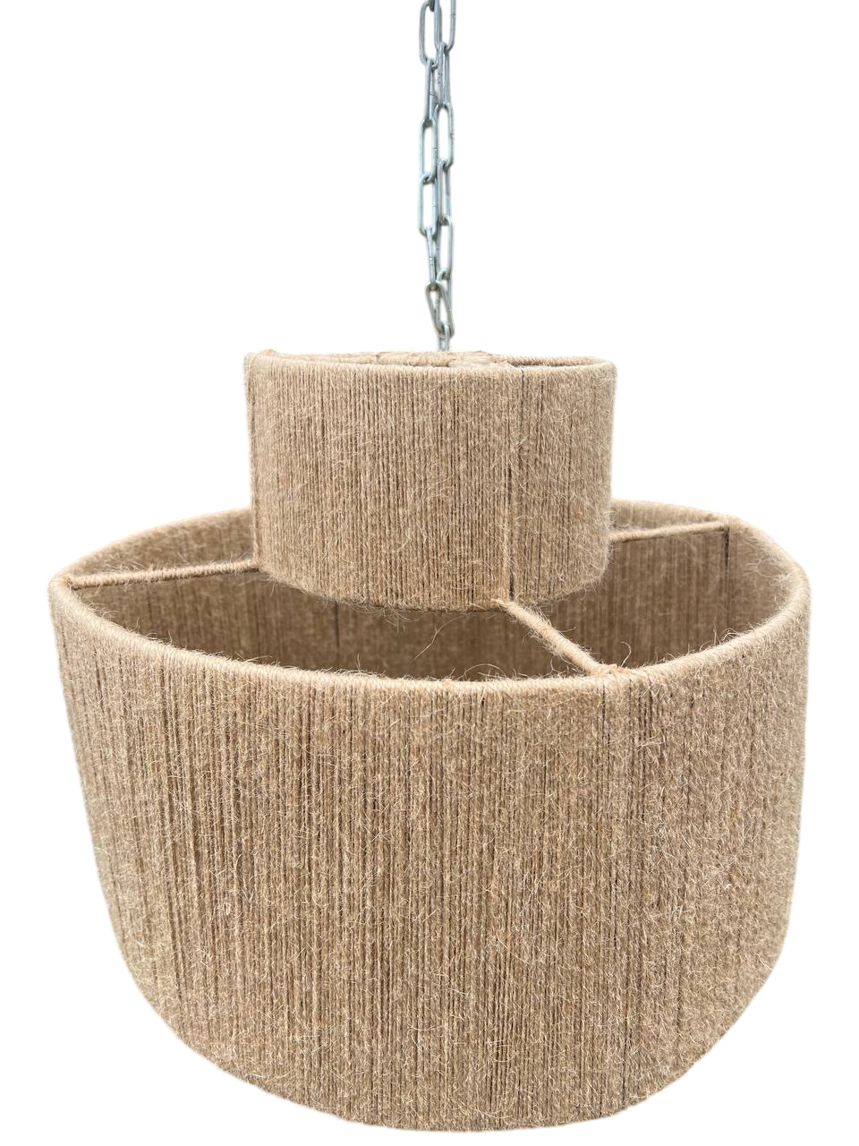 Люстра подвесная плетеная Сімейний Затишок из мешковины Люстра подвесная плетеная Сімейний Затишок из мешковины