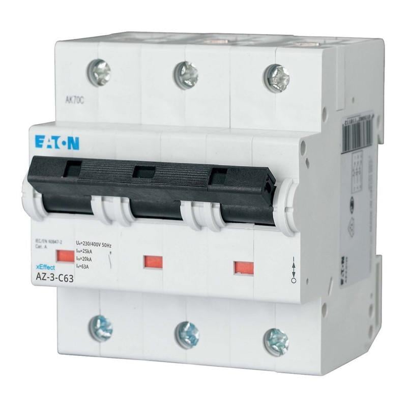Автоматический выключатель Eaton AZ 3P 63A 25kA C (211796)