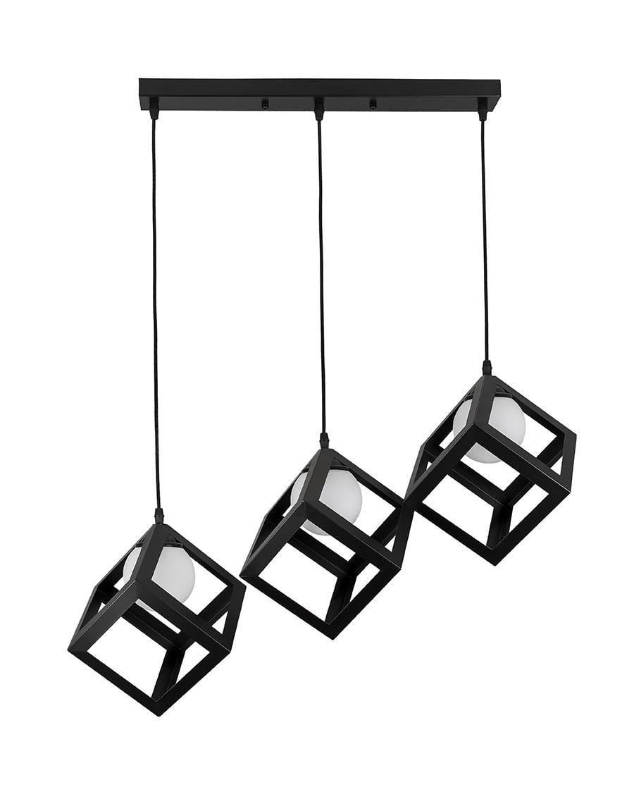 Подвесной светильник 756PR160glass-3 BK+WH 500 Черный/Белый
