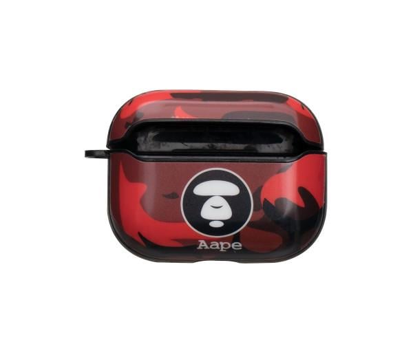Чехол-футляр для наушников Apple Airpods Pro Glossy Brand Aape Red