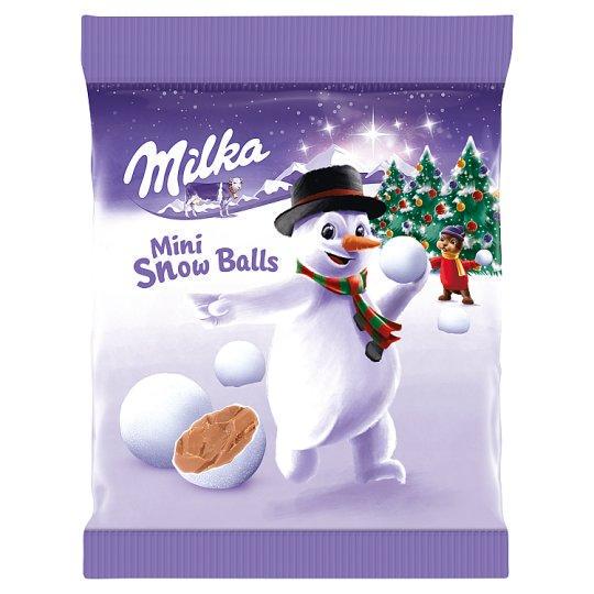 Конфеты шоколадные Milka Mini Snow Balls Alpine Milk Chocolate 100 г (1724890092)