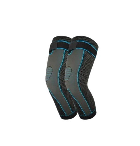 Наколінники Aolikes спортивні подовжений з додатковою фіксацією M 1 шт. Синій (03373)