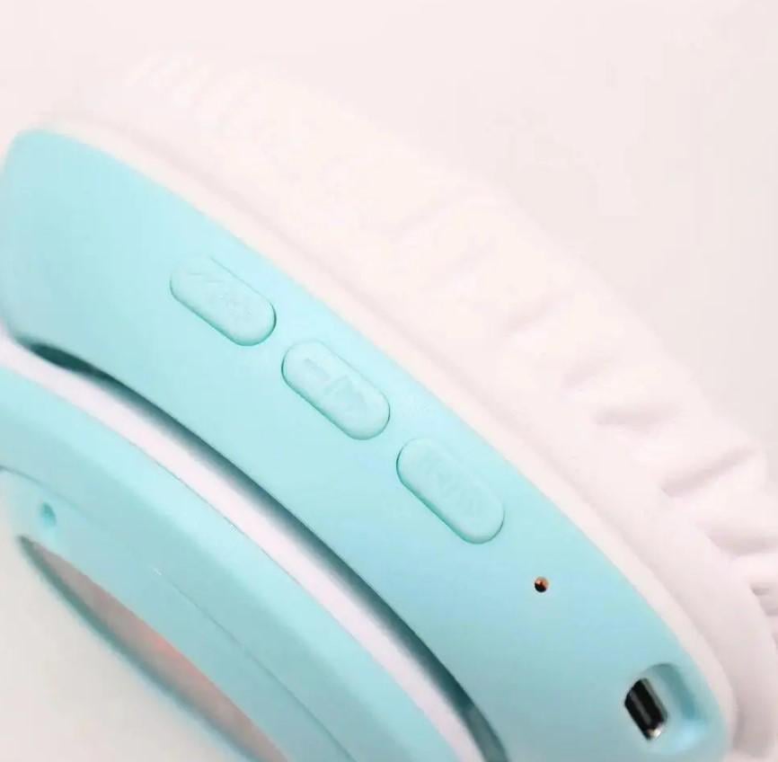 Наушники STN-25 с ушками и подсветкой беспроводные Мятный (2104618664) - фото 3 Наушники STN-25 с ушками и подсветкой беспроводные Мятный (2104618664) - фото 3