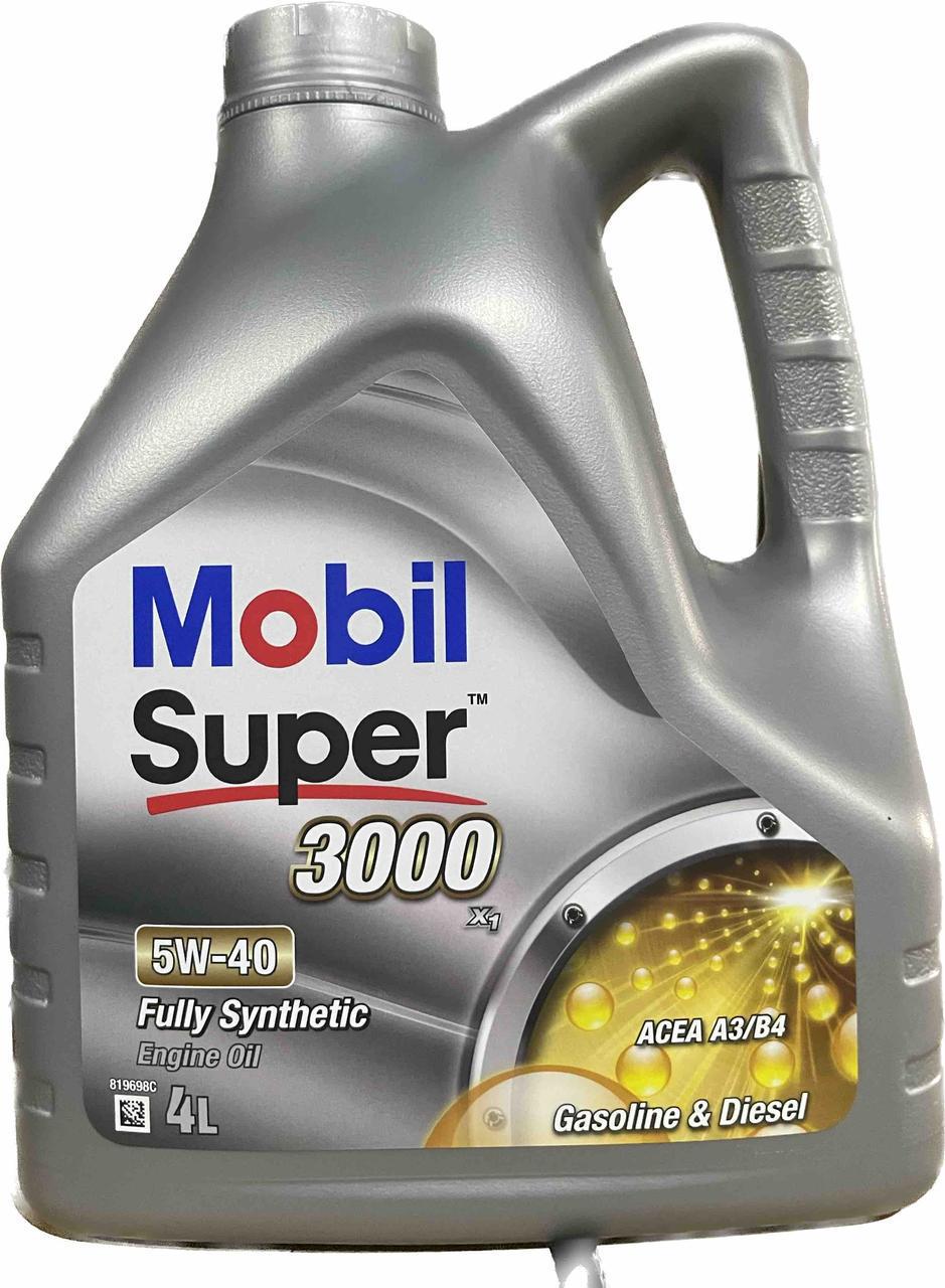Моторне мастило Mobil Super 3000 X1 5W-40 4 л (151776)