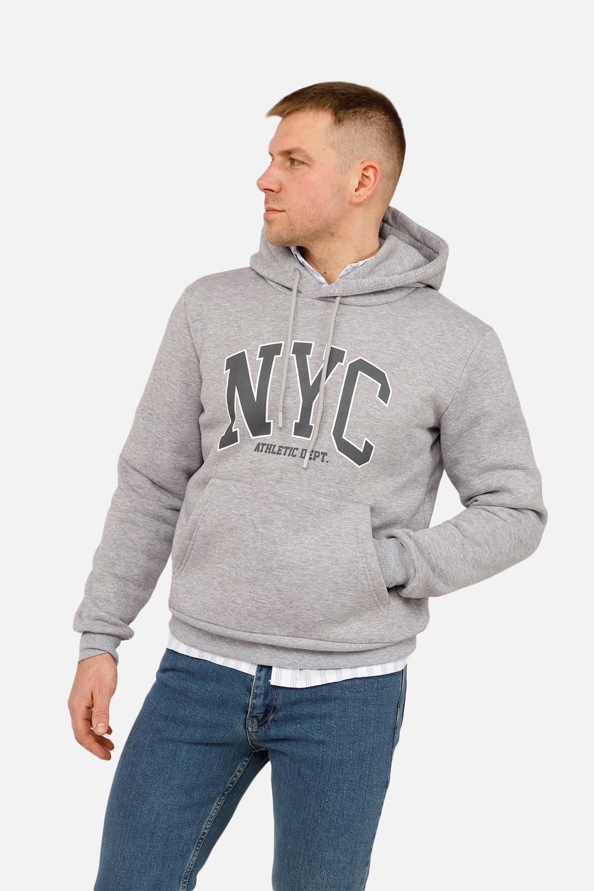 Худи мужское ЦБ-00262202 р. 54 Серый (SKT001026139)