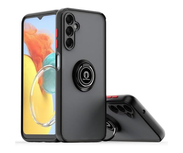 Чехол накладка TPU Color Matte Ring для Samsung Galaxy M34 5G Чёрно-Красный